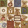 Ткань BOYDS BEARS PANEL фасовка 1 шт. (Red Rooster Fabrics 2364) 60см х 110см хлопок-100%