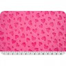 Плюш для игрушек фасовка 1 шт. (Shannon Fabrics EMBOSSED HEART) 48см х 48см полиэстер-100%