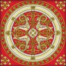 Набор для вышивки "Славянское золото" подушка 1 шт. ("Panna" ПД-0458) 36см х 36см