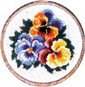 Набор для вышивки "Анютины глазки" 1 шт. ("Инкомтех") 20см х 20см