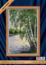 Набор для вышивки "Над рекой" 1 шт. ("Lutars" №175) 17см х 26см