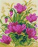 Канва с рисунком "Цветы" 1 шт. (770) 24см х 30см