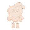Заготовка для декорирования "Сова в шапке" 2 шт. ("Mr. Carving" ПЦ-050) 7.5см х 11см фанера