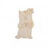 Заготовка для декорирования Кошечка с цветком 1 шт. ("Mr. Carving" ВД-180) 8см 4мм фанера