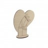 Заготовка для декорирования Обнимашки с сердцем блистер 1 шт. ("Mr. Carving" ВД-276) 10см х 12см фанера