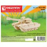 Пазл 3D танк 1 шт. ("REZARK" ROT-006) 15см х 8.5см х 6см