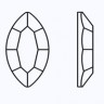 Стразы клеевые Crystal MC Navette FB пакет 72 шт. ("PRECIOSA" 438-14-110) 8мм х 4мм