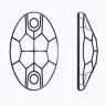 Стразы пришивные МС Crystal овал пакет 12 шт. ("PRECIOSA" 438-62-301) 10мм х 7мм