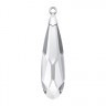 Подвеска капля Crystal пакет 4 шт. ("Сваровски" 6533) 23мм х 6мм стекло