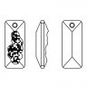 Подвеска прямоугольник Crystal 1 шт. ("Сваровски" 6925) 26мм