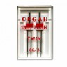 Иглы 80/3 двойные пенал 2 шт. ("ORGAN")