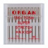 Иглы супер стрейч ассорти (№75 - №90) пенал 10 шт. ("ORGAN")