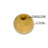 Бусины деревянные шар пакет 50 шт. ("Zlatka" HBW-14) 14мм дерево