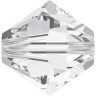 Бусины стеклянные Crystal пакет 12 шт. ("Сваровски" 5328) 3мм стекло
