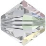 Бусины стеклянные Crystal AB пакет 12 шт. ("Сваровски" 5328) 3мм стекло