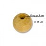 Бусины деревянные шар покрытые лаком пакет 50 шт. ("Zlatka" HBWL-14) 14мм дерево