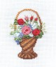 Набор для вышивки "Радость любви" открытка 1 шт. ("Panna" Ц-0906) 10см х 15см