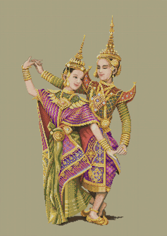 Набор для вышивки "Тайский классический танец" 1 шт. ("Pinn" TD-20) 44.5см х 62.2см