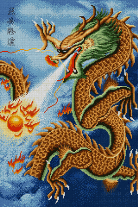 Набор для вышивки "Китайский дракон" 1 шт. ("Pinn" 37-G) 29.2см х 44.5см