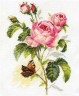 Набор для вышивки "Роза и бабочка" 1 шт. ("Алиса" 2-13) 18см х 25см