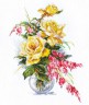 Набор для вышивки "Желтые розы" 1 шт. ("Алиса" 2-20) 21см х 29см