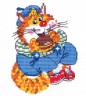 Набор для вышивки "Котик-круглый животик" 1 шт. ("Чудесная Игла" 15-09) 10см х 12см