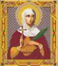 Канва с рисунком "Св. Татиана" для вышивания бисером формат А4 1 шт. (БИС 9029) 21см х 29.7см