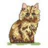 Канва с рисунком "Котенок" малая 1 шт. (№076) 20см х 20см