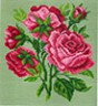 Канва с рисунком "Букет роз" 1 шт. (701) 22см х 25см