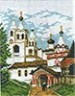 Канва с рисунком "Ворота в монастырь" 1 шт. (350) 22см х 30см