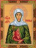 Канва с рисунком "Св. Мученица Ирина" 1 шт. (720) 24см х 30см