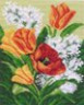 Канва с рисунком "Букет тюльпанов" 1 шт. (769) 24см х 30см
