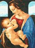 Канва с рисунком "Мадонна с ребенком" 1 шт. (483) 33см х 45см