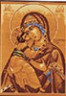 Канва с рисунком "Владимирская Пресвятая Богородица" 1 шт. (536) 33см х 45см