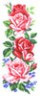 Канва с рисунком "Нежные розы" 1 шт. (776) 22см х 45см