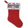 Набор для вышивки " Снеговички" новогодний носок 1 шт. ("Janlynn" 023-0220) 45,7см