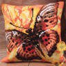 Набор для вышивки "Огненная бабочка" подушка 1 шт. ("Collection D'Art" 5077) 40см х 40см