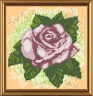 Канва с рисунком "Розовая мечта" для вышивания бисером формат А4 1 шт. ("Nova Sloboda" БИС 4064) 19см х 19см