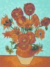 Канва с рисунком "Цветы" серия 10.000 1 шт. (Collection D'Art 10244) 40см х 50см