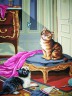 Канва с рисунком "Котята" серия 10.000 1 шт. (Collection D'Art 10417) 40см х 50см