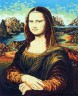 Канва с рисунком "Мона Лиза" серия 11.000 1 шт. (Collection D'Art 11358) 50см х 60см