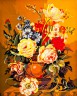 Канва с рисунком "Цветы в греческой вазе" серия 11.000 1 шт. (Collection D'Art 11518) 50см х 60см