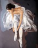 Канва с рисунком "Балерина" серия 11.000 1 шт. (Collection D'Art 11569) 50см х 60см
