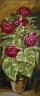Канва с рисунком "Розы в горшке" серия 8.000 1 шт. (Collection D'Art 8043) 30см х 60см