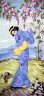 Канва с рисунком "Танцующая гейша" серия 8.000 1 шт. (Collection D'Art 8053) 30см х 60см