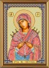 Набор для вышивки "Пресвятая Богородица Семистрельная" 1 шт. ("Nova Sloboda" 6010) 13см х 19см