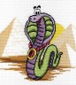 Набор для вышивки "Змея-Красотка" 1 шт. ("М.П.Студия" нв166) 22см х 20см