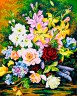 Канва с рисунком "Букет с лилиями" серия 11.000 1 шт. (Collection D'Art 11355) 50см х 60см