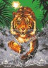 Канва с рисунком "Тигр" серия 12.000 1 шт. (Collection D'Art 12983) 50см х 60см