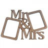 Заготовка для декорирования Фоторамка "Mr&Mrs" 1 шт. ("Mr. Carving" ПЦ-031) 29см х 20см х 0.6см мдф